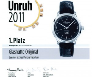 格拉苏蒂六十年代大日历腕錶荣获金摆轮最佳设计奖
