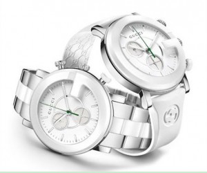 Gucci手表2012新款G-CHRONO系列白色陶瓷手表