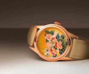 EDOX 推出花卉琺瑯限量機械腕表