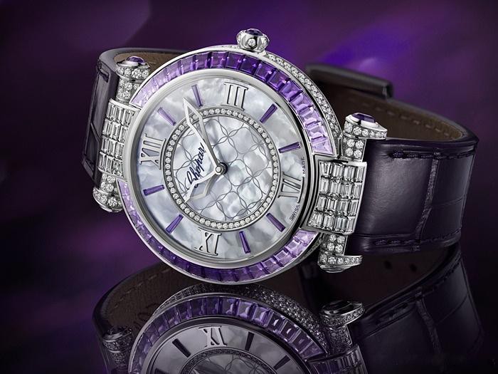 萧邦新品腕表imperiale joaillerie amethyste 器宇轩昂的皇后风格