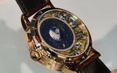 朗格轨迹月相显示14天动力储存万年历腕表实拍