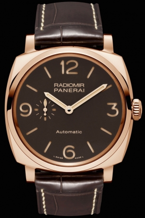 沛纳海推出Radiomir 1940 3 Days Automatic ORO ROSSO 腕表