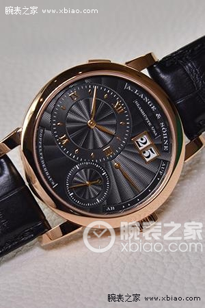 见证永恒 朗格18K玫瑰金壳配黑色盘情侣表