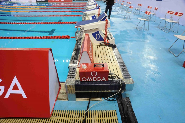 欧米茄作为2014国际泳联世界杯短池游泳赛官