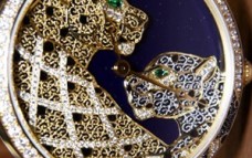 稀有珍贵的杰作 卡地亚金银丝细工猎豹装饰腕表