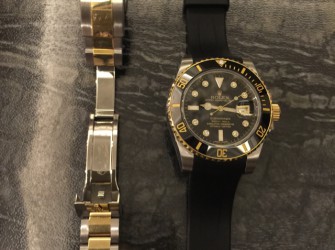間金水鬼換橡膠表帶