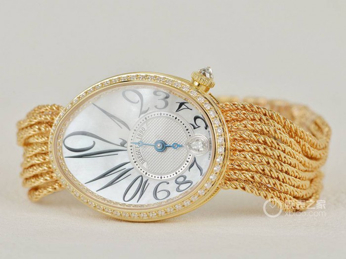 此六谷]极致饰品 品评宝玑那不勒斯皇后系列产品8918黄金腕表