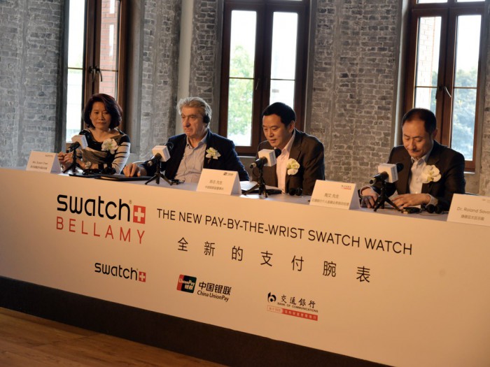 斯沃琪Swatch Bellamy支付腕表全球首次亮相上海