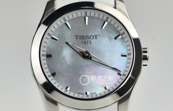 清新雅致 品评天梭手表T-CLASSIC系列产品白色珍珠贝母表盘腕表