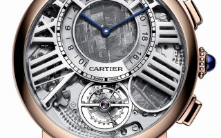 卡地亚Rotonde de Cartier“地球与月亮”陀飞轮双时区月相腕表