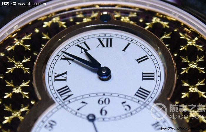 “仔细介绍”表中的皇族气息 雅克德罗金箔雕花大秒针腕表