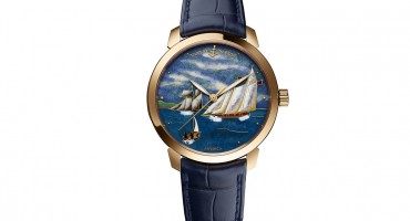 瑞士雅典表推出美洲杯帆船赛鎏金珐琅腕表