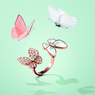 当春日渐暖 戴上一只蝴蝶珠宝