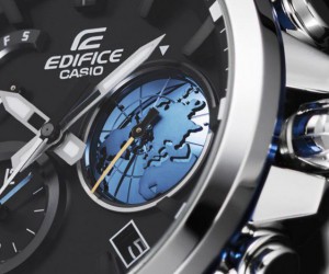 CASIO EDIFICE EQB-600全新蓝牙表款 精准掌握全球300城市时间 商务人士及旅行爱好者首选 独特3D立体地球表盘 轻松判读世界时间