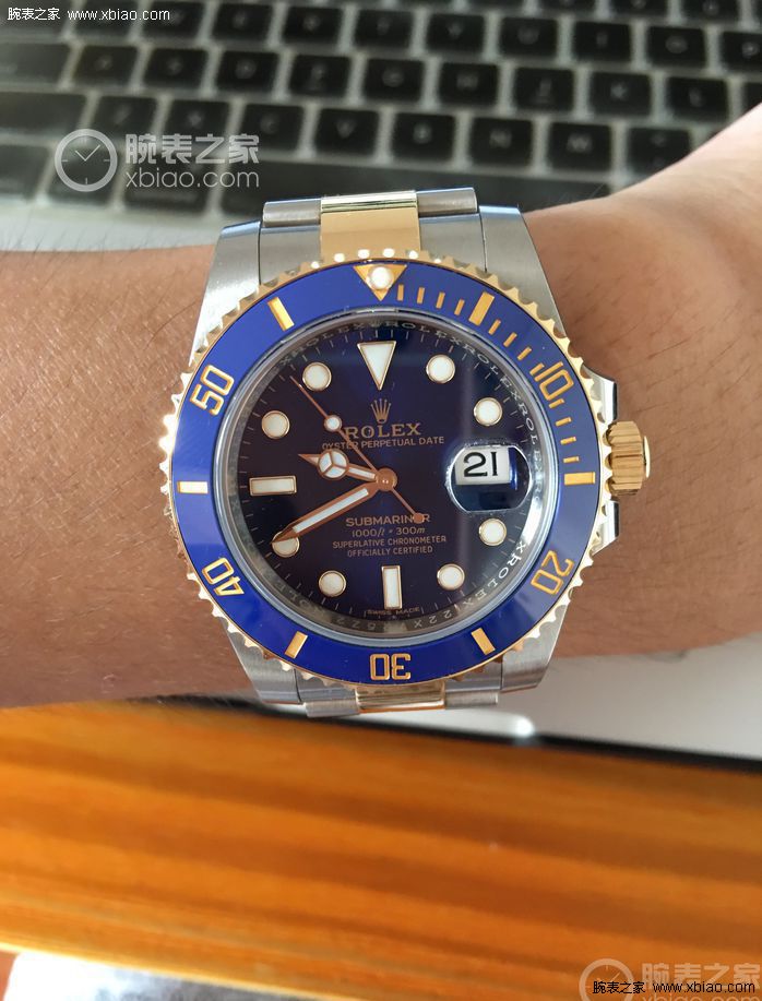 劳力士蓝水鬼手表要上发条吗更有魅力的水鬼劳力士间金蓝水鬼