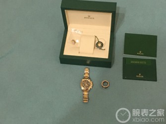 韩国购入 劳力士间金黑盘迪通拿