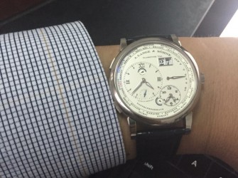 低调奢华 入手朗格1世界时