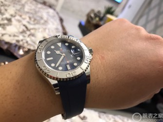 劳力士游艇换Rubber专用表带 契合度相当好