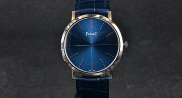 最美莫过蓝 实拍伯爵Piaget Altiplano系列手动上链38毫米腕表