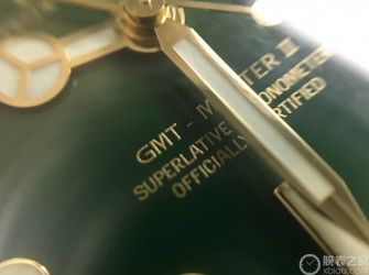 苹果7plus加镜头拍出的劳力士GMT绿盘微距