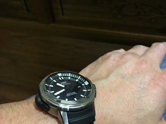 腕表之家潜水已经很久 入手万国海洋计时2000自动腕表