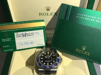 迪拜入手劳力士格林尼治蓝黑圈 值得纪念的第一块劳