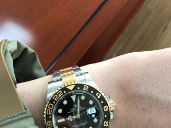 为了验证一劳永逸 购入劳力士间金GMT腕表