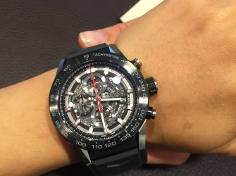 人生第一块机械 德国购入泰格豪雅Heuer-01 全黑亚光陶瓷款