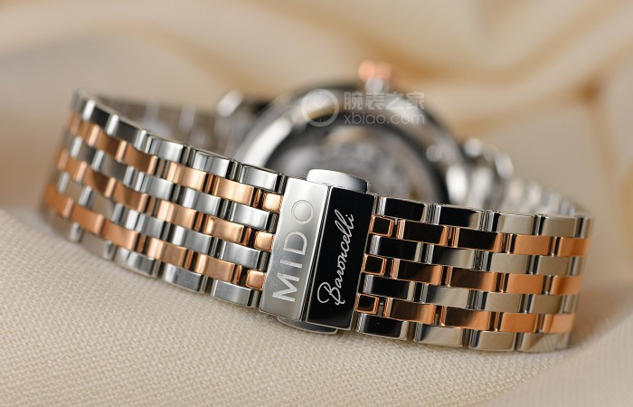 金属表链的精致与美好 鉴赏美度全新贝伦赛丽典藏系列间金款超薄腕表