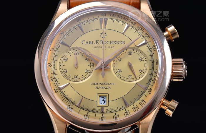 浓厚的古典美 品评宝齐莱马利龙系列产品玫瑰金计时手表