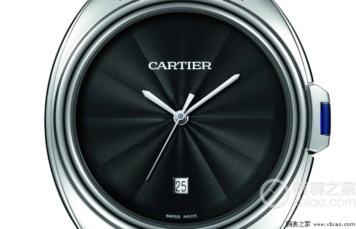 精美小细节 韵致雅致 卡地亚CLE DE CARTIER系列产品黑色SKP十周年限量男士腕表