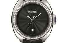 纯粹线条极简美学 卡地亚CLÉ DE CARTIER黑色腕表SKP限量版(女)