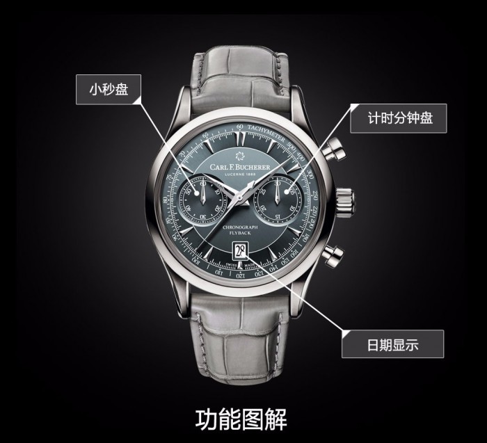 来源于琉森 品评宝齐莱马利龙系列产品精钢计时手表