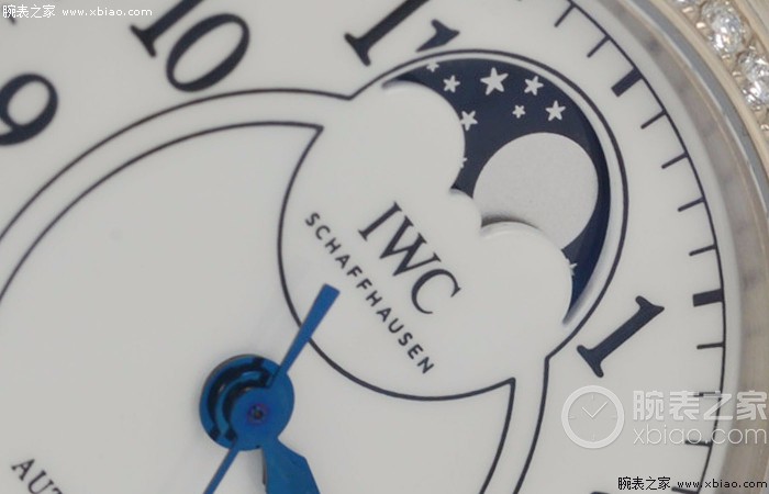 华丽灿烂 品评IWC万国表达文西月相全自动腕表36“150周年纪念”纪念版白金腕表
