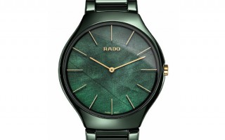RADO瑞士雷达表推出真薄系列绿色珍珠贝母腕表