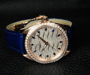 波纹带来的清凉 蓝色的欧米茄海马系列Aqua Terra珠宝腕表现已到店在售
