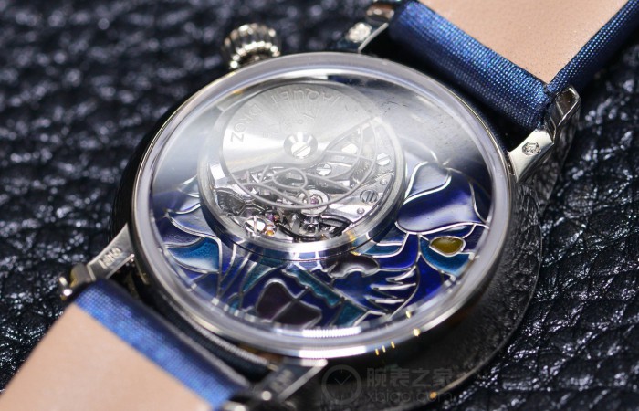 斑驳陆离：彰显华贵典雅之美 品鉴雅克德罗艺术工坊时分小针盘腕表