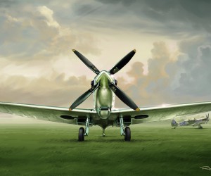 Spitfire喷火战斗机与IWC万国表喷火战机系列飞行员腕表