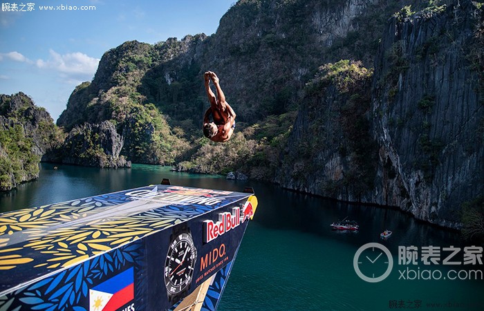 瑞士美度表携手red bull cliff diving悬崖跳水全球系列赛两站告捷