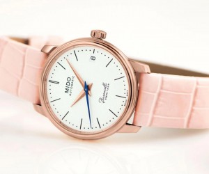 绽放伊人芳华 瑞士美度表贝伦赛丽典藏系列粉色款超薄女士腕表
