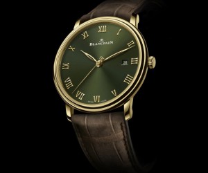 黃金綠盤，復古奢華 寶珀全新推出經典V系列超薄腕表精品店專供款