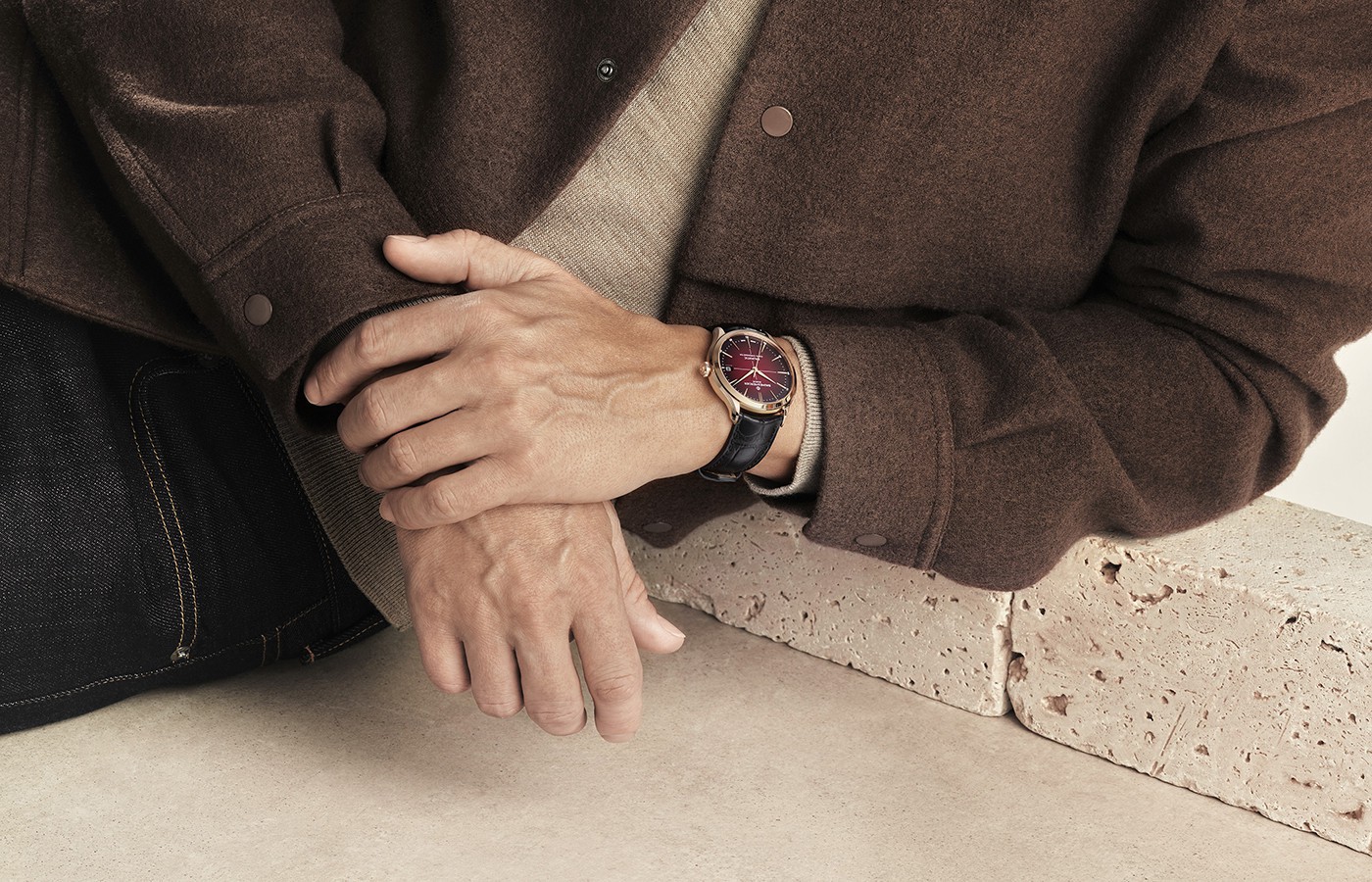 举世瞩目：名士克里顿系列新款腕表实拍！感受红色魅力