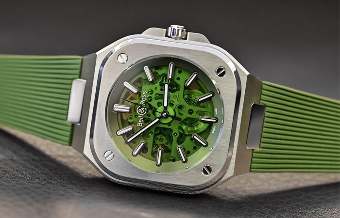 柏萊士推出全新BR 05 Skeleton Green鏤空綠色腕表
