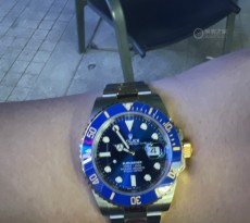 間金藍鬼心心念念  勞力士藍盤潛航者型