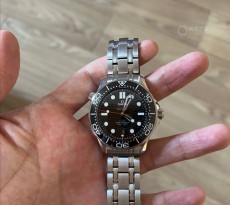 上手實物更加驚艷  入手歐米茄海馬黑盤