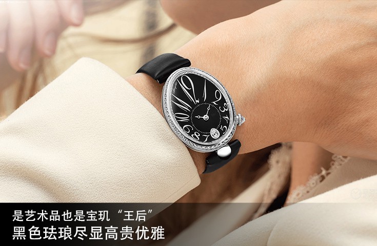 是艺术品也是宝玑“王后”，黑色珐琅尽显高贵优雅
