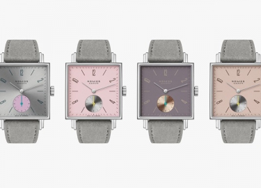 Nomos推出四款全新Tetra系列粉色腕表