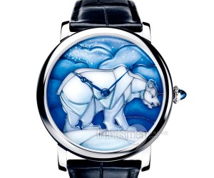 卡地亞藝術系列北極熊圖案高級手表