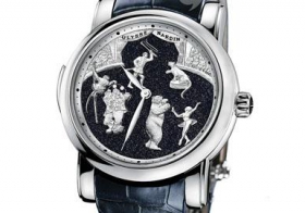 雅典马戏团砂金石三问手表