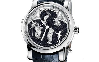 雅典马戏团砂金石三问手表